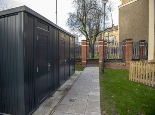 Landscaping and shed, St Matthew's